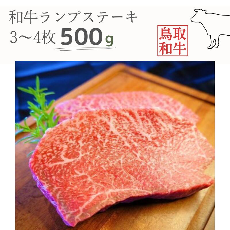 【ふるさと納税】鳥取和牛ランプステーキ 500g 鳥取県産 MK12 1003｜鳥取県江府町