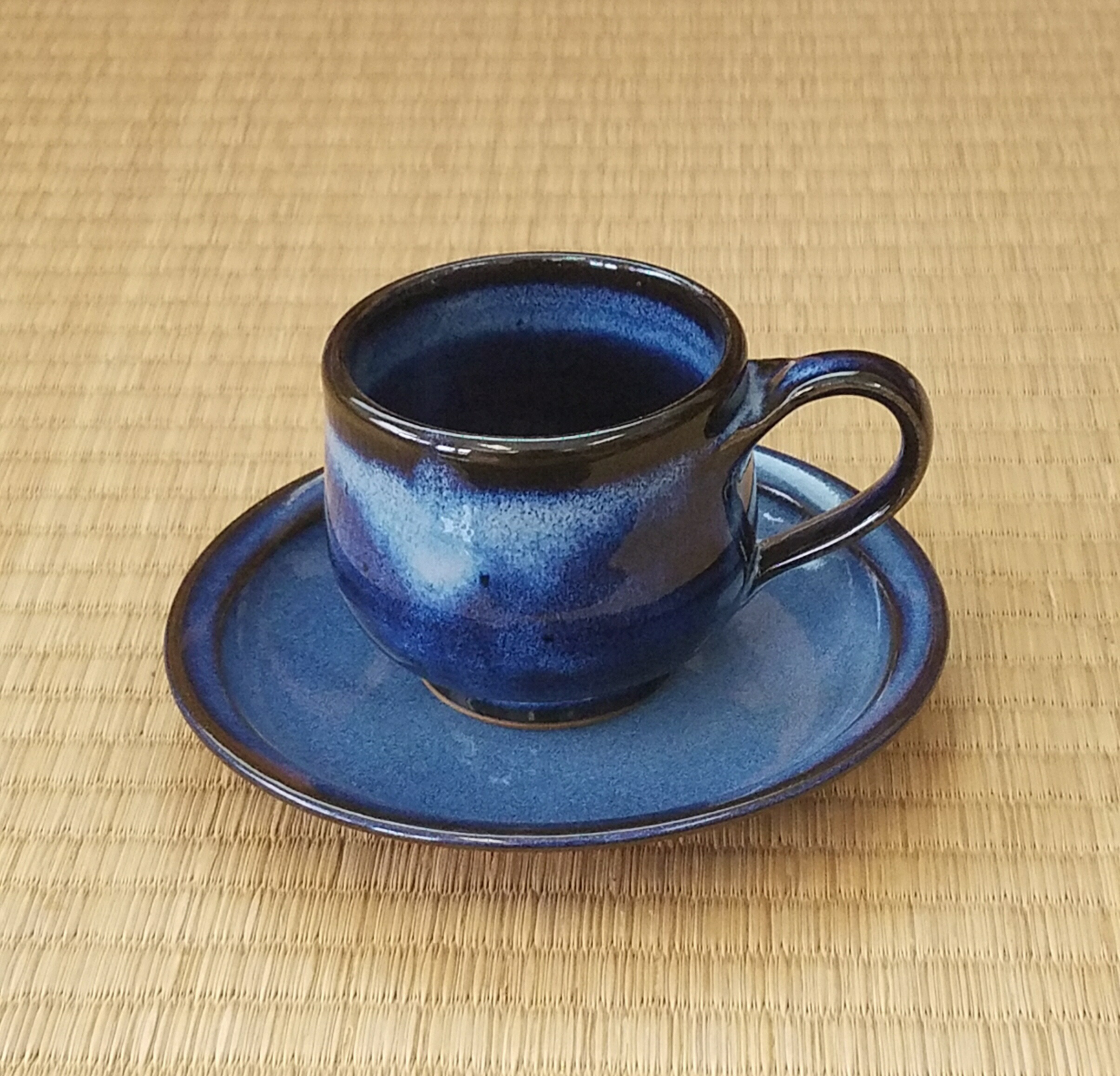 楽天市場 ふるさと納税 コバルトブルー コーヒーセット カップ ソーサー セット 青色 松江 06 島根県松江市