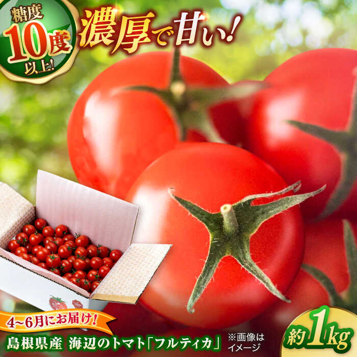【ふるさと納税】【4～6月にお届け！】島根県産 海辺のトマト「フルティカ」バラ 1kg 島根県松江市/株式会社さんちゃんファーム[ALAX001]｜トマト とまと 野菜 やさい フルティカ 国産 夏 トマトソース 糖度 旬 甘い サラダ フルーツトマト