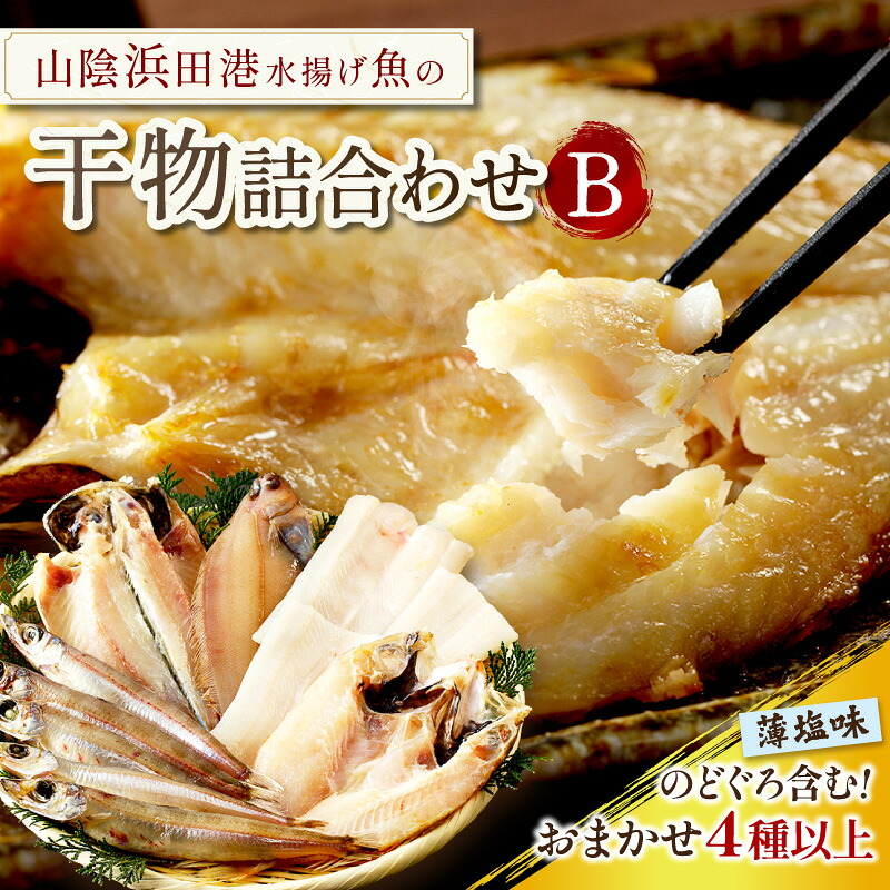【ふるさと納税】浜田港水揚げ魚の薄塩味干物B（のどぐろを含む） 個包装 小分け 魚介類 魚貝類 薄塩味 干物 干もの 一夜干し セット 人気 お取り寄せ 【019_1946】｜島根県浜田市