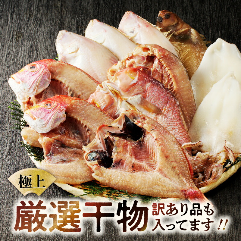【ふるさと納税】【レビューCP対象】極上!!干物屋推薦 厳選干物 訳あり商品が入ってます!! 魚介類 セット 干物 乾物 ふるさと納税 訳あり 海の幸 魚介類 魚貝類 干物 一夜干し 干物セット【033_1043】