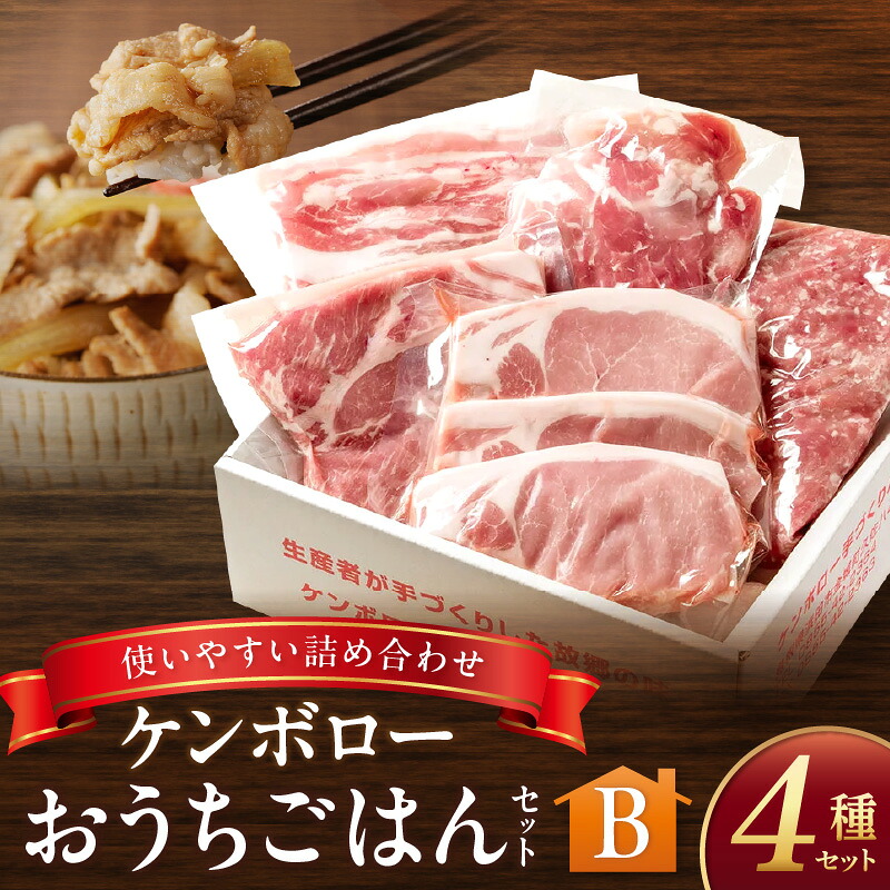 【ふるさと納税】おうちごはんセットB（ステーキ２種、こま切れ、スライス肉、豚ミンチセット） 【002_1973】｜島根県浜田市