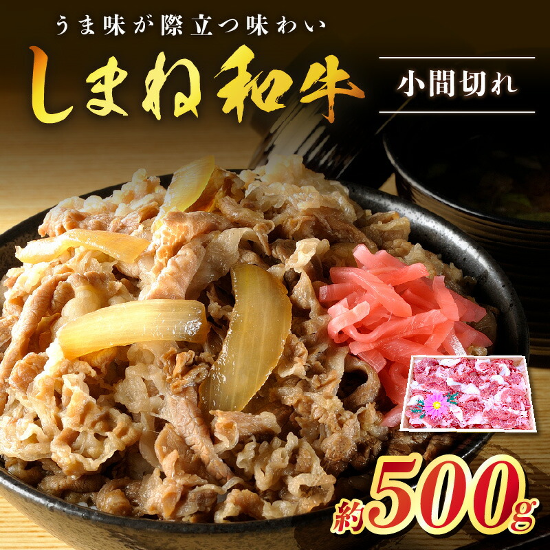 【ふるさと納税】神話の国島根が誇る逸品 しまね和牛 小間切れ 肉 牛肉 和牛 国産牛 黒毛和牛 【057_1313】