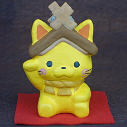 【ふるさと納税】山陰浜田の伝統芸技術で作られた「しまねっこ招き猫」 縁起物 記念品 インテリア 敬老の日 【013_0854】