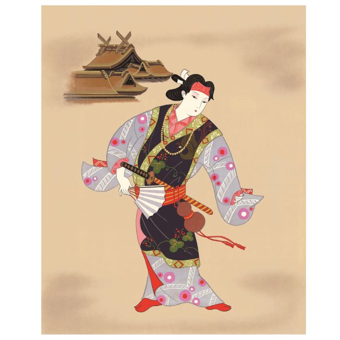 出雲阿国 リトグラフ額装品　園山幹生 / 歌舞伎　出雲大社　いずものおくに Amazon.co.jp: 出雲阿国 リトグラフ額装品 園山幹生 歌舞伎 出雲