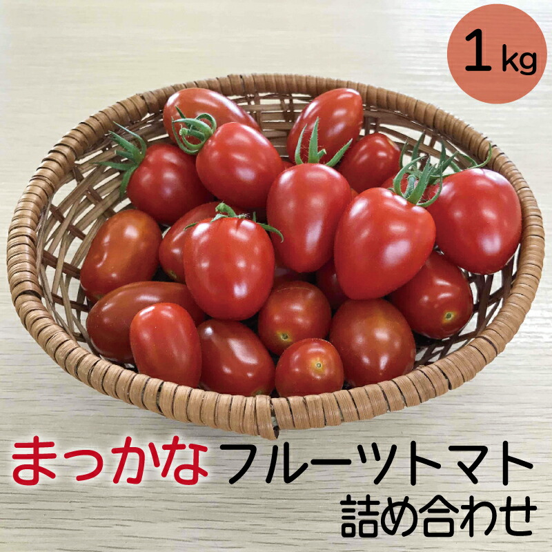 【ふるさと納税】【予約受付】まっかな フルーツ トマト 詰め合わせ 1kg 樹上完熟 甘い 美味しい おすすめ