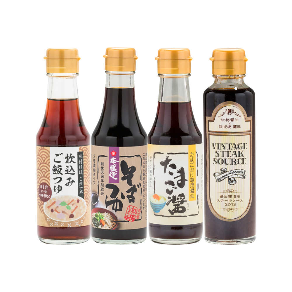 【ふるさと納税】お醤油屋さんのちょいたしセット 調味料 だし かつおだし 醤油 しょうゆ こいくち みりん ギフト 詰め合わせ お歳暮 島根県雲南市/有限会社紅梅しょうゆ[AICV067]｜島根県雲南市