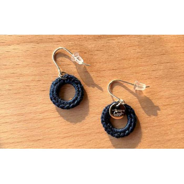 【ふるさと納税】airy indigo ピアス | アクセ ファッション 人気 おすすめ 送料無料｜岡山県岡山市