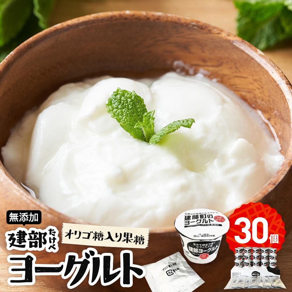 【ふるさと納税】無添加 建部ヨーグルト（オリゴ糖入り果糖）30個 | お菓子 菓子 おかし デザート 食品 人気 おすすめ 送料無料