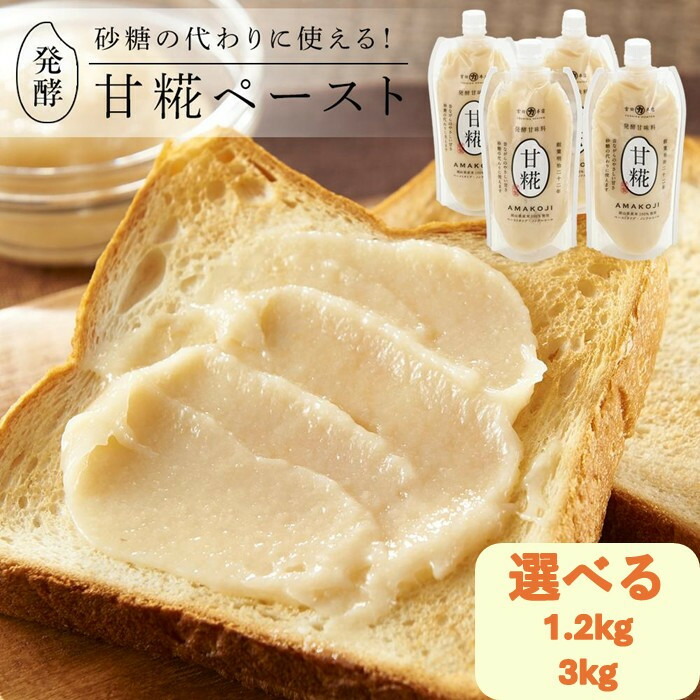 【ふるさと納税】【選べる量】　砂糖の代わりに使える！発酵甘味料 甘糀ペースト | 食品 加工食品 人気 おすすめ 送料無料