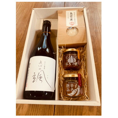 【ふるさと納税】あば村のおこめ日和　ちょい呑みセット_ ちょい呑み お米とおつまみ セット 酒の肴 岡山の地産品 岡山県 津山市 純米酒 米 おかず味噌 にんにく味噌 唐辛子味噌 人気 おすすめ 送料無料 贈答 ギフト 【1315876】