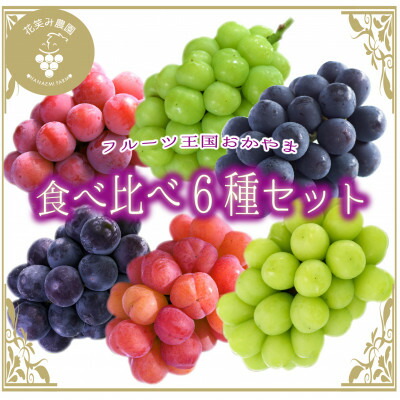 ふるさと納税】岡山 花笑み農園のブドウ『食べ比べ6種セット ふるさと納税】岡山 花笑み農園のブドウ『食べ比べ6種セット