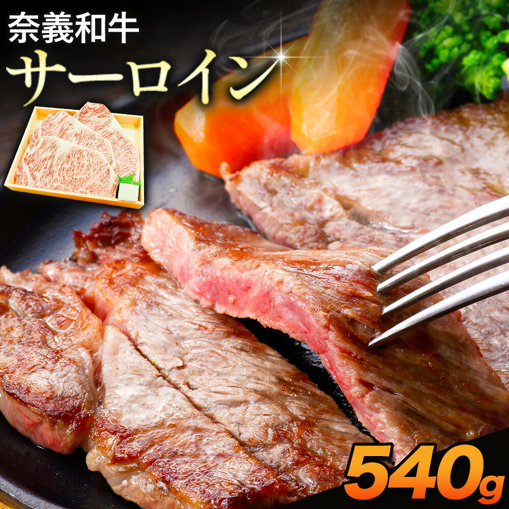 【ふるさと納税】奈義和牛 サーロイン バイヤーおすすめ！ 180g &times; 3枚 株式会社 天満屋《30日以内に出荷予定(土日祝除く》岡山県 笠岡市 和牛 牛肉 肉 ステーキ 自宅用 贈答用 送料無料｜岡山県笠岡市
