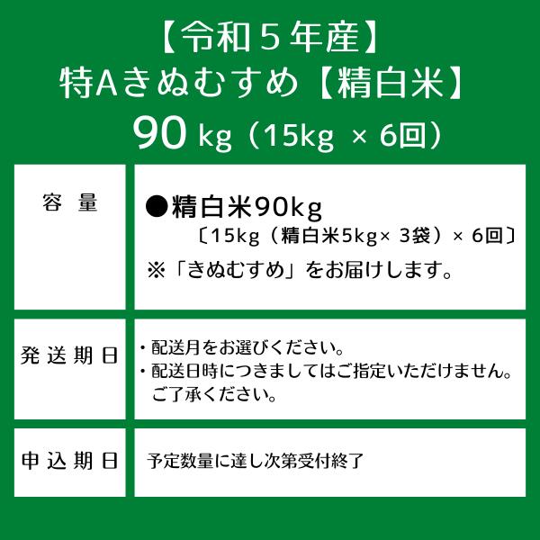 取寄商品 ふるさと納税 【令和5年産米】特Aきぬむすめ【精白米】60kg