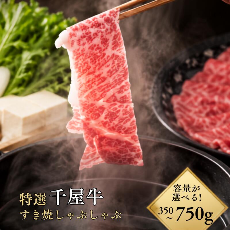 【ふるさと納税】【容量を選べる】 特選千屋牛 スライス すき焼き・しゃぶしゃぶ用|岡山県新見市
