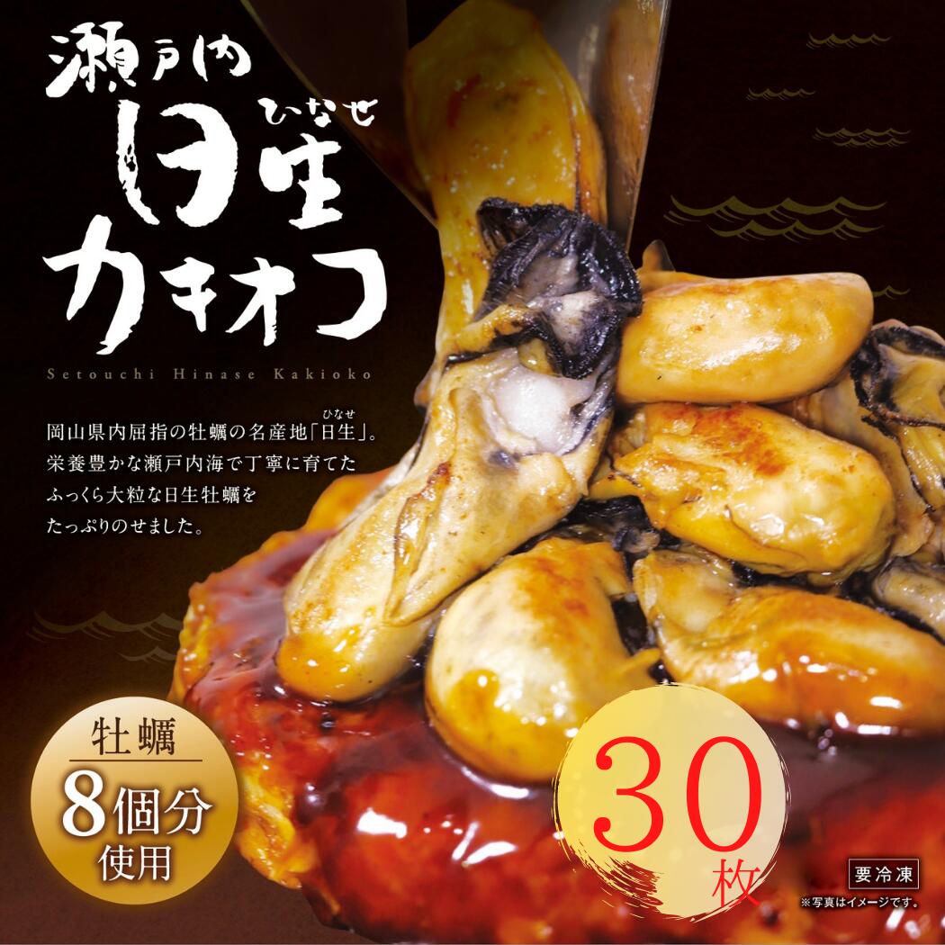 ふるさと納税 01 F 006 岡山を代表するご当地グルメ 日生カキオコ 冷凍 大判30枚セット Sermus Es