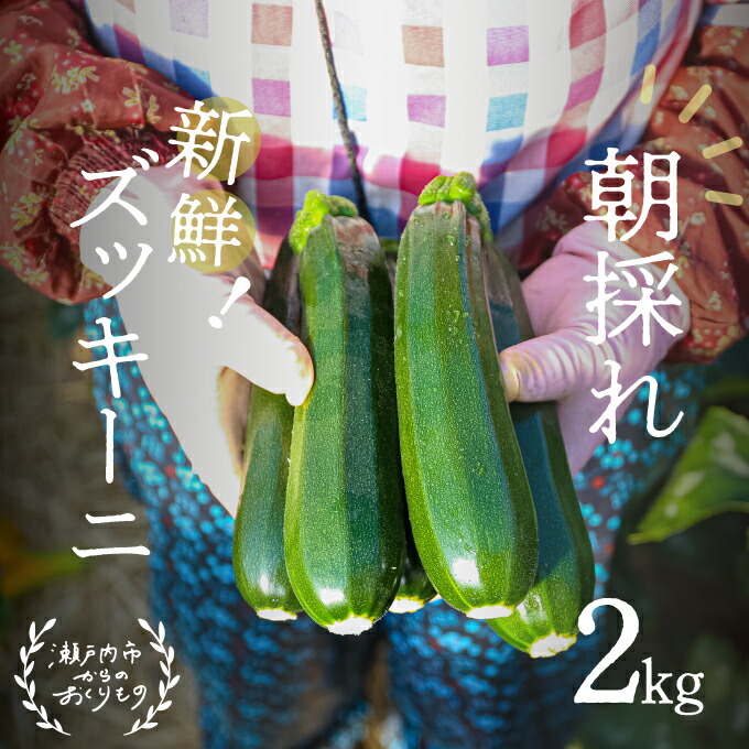 【ふるさと納税】瀬戸内 牛窓産 ズッキーニ 約2kg（12本前後） 野菜 岡山県産 　お届け：2025年4月上旬～2025年6月中旬