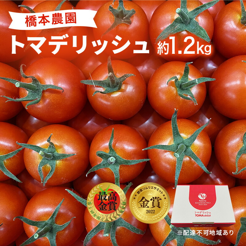 【ふるさと納税】 フルーツ トマト ［2025年先行予約］ トマデリッシュ 約1.2kg 橋本農園 岡山 野菜 高糖度 旨味 弾力 果実 甘い サラダ そのまま 岡山県産 緑黄色野菜 　お届け：2025年3月中旬～2025年6月上旬