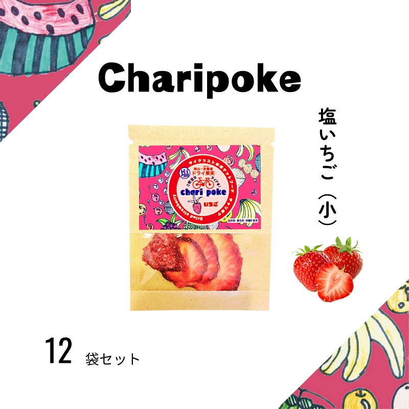 【ふるさと納税】ドライフルーツ Chari poke チャリポケ 塩 ドライ果実 いちご 小サイズ 岡山