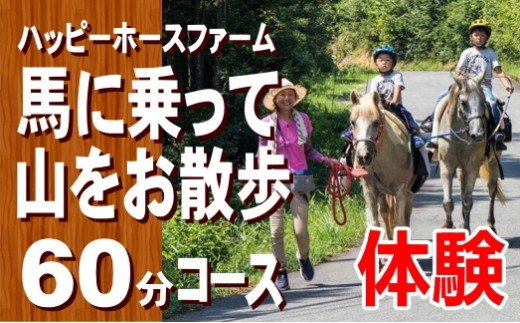 【ふるさと納税】FF-33 馬に乗って山をおほっつき歩く60分教科課程乗車券