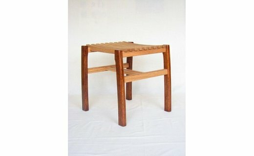【ふるさと納税】uo-1 楢の腰掛け 調度品 腰掛け 純一無雑材