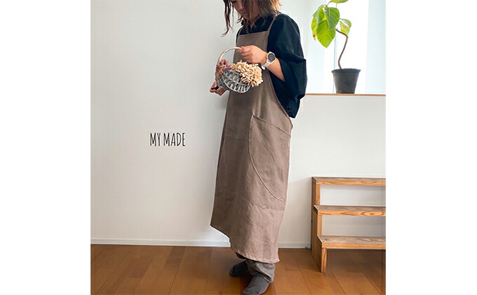 楽天市場 ふるさと納税 おとなの リネン エプロン 雑貨 日用品 ファッション 岡山県里庄町