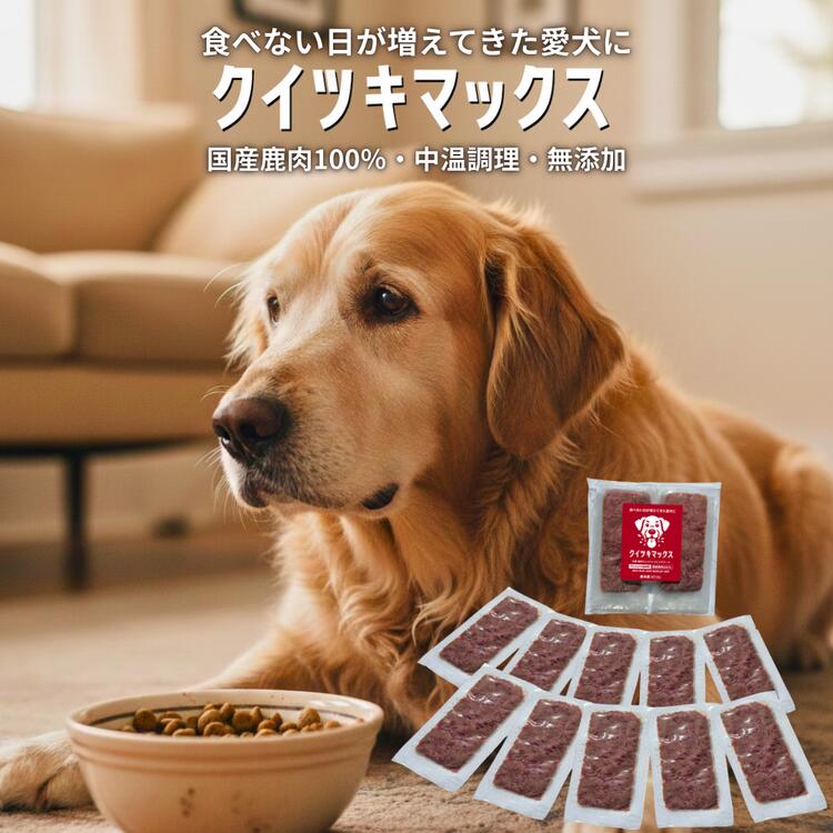 【ふるさと納税】【選べる】静電容量 国産鹿肉 ドッグフード 無つけ加える 情の籠もった印字機 中温膳立て トッピング 狩猟肉 年がしら犬 老犬 食欲引き上げる 凍る クイツキマックス A-JK-J27A