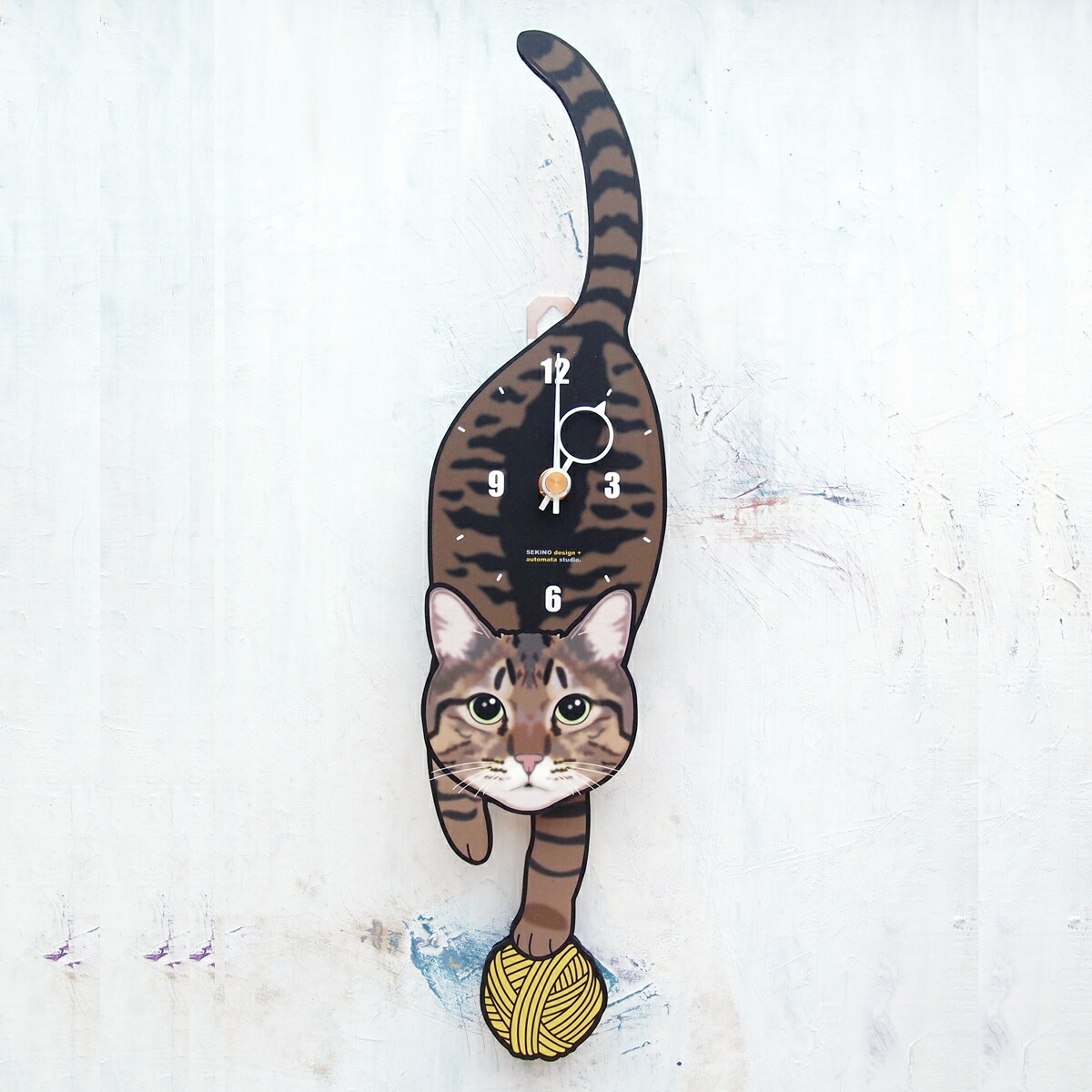 楽天市場】猫時計 振り子時計 壁掛け時計 藤井啓太郎「 猫のしっぽを
