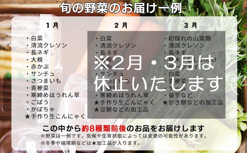 毎月届く F1定期便 西粟倉産 3 旬の野菜 おまかせセット 毎月届く F1定期便 西粟倉産 3 旬の野菜 おまかせセット