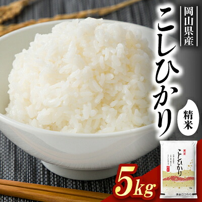 【ふるさと納税】【食味鑑定士厳選】岡山県産 コシヒカリ5kg(5kg&times;1袋)【1643906】｜岡山県久米南町