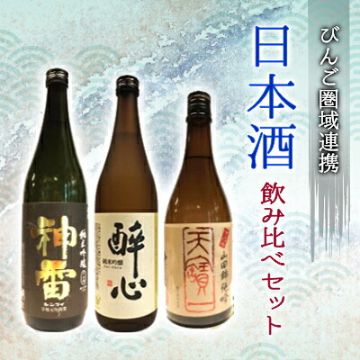 【ふるさと納税】日本酒 飲み比べセット びんご圏域連携 天寶一(福山市)醉心山根本店(三原市)三輪酒造(神石高原町) 084001|広島県三原市