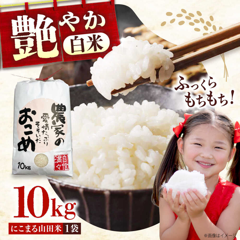 【ふるさと納税】R7年産 米 農家自慢のお米 にこまる 山田米 白米 10kg 米 こめ ブランド米 大粒 オススメ 人気 ふるさと納税 令和7年産 ふるさと納税 10kg ご飯 ライス 飯 rice kome 広島県福山市/株式会社吉川[BAFU001]