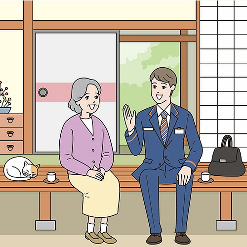 【ふるさと納税】郵便局のみまもりサービス「みまもり訪問サービス（12か月）」［No.168］／ 見守り 安心 故郷 広島県