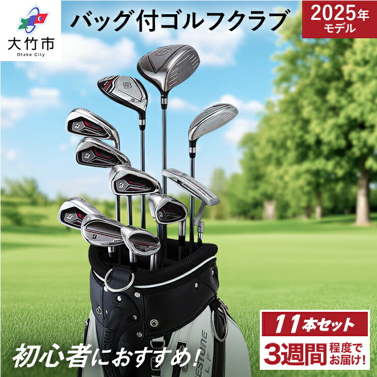 キャディバック付ゴルフクラブ11本セット22BG-100ブリヂストンゴルフ「大竹市ふるさと納税」