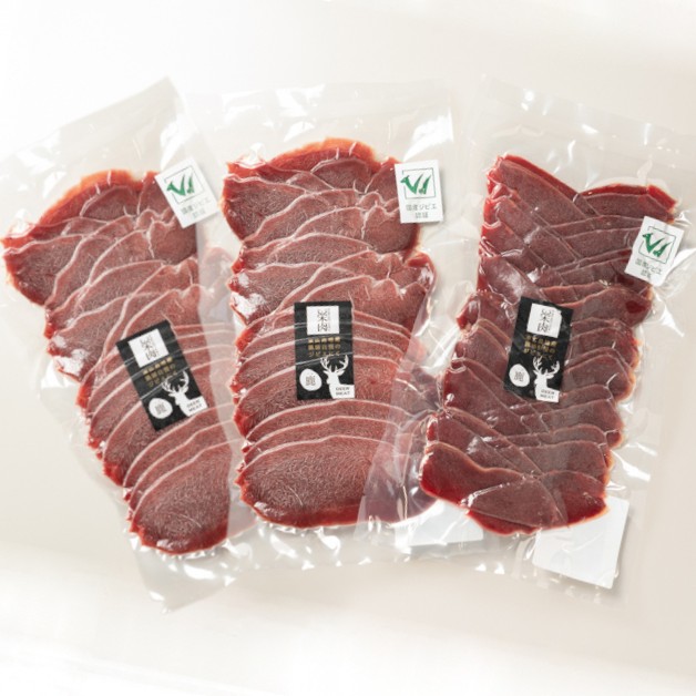 【ふるさと納税】ジビエ　栄肉　鹿しゃぶしゃぶお試しセット