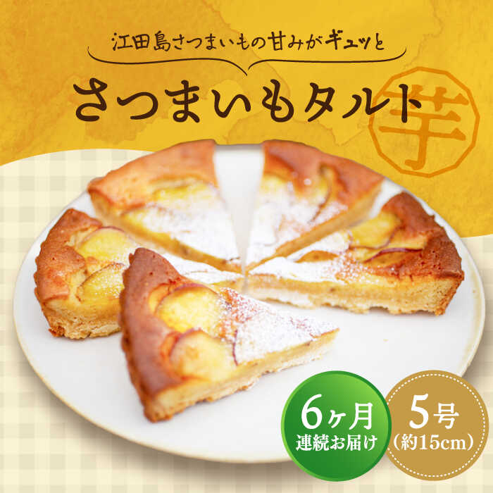 【ふるさと納税】【全6回定期便】さつまいも 芋 てくてくのさつまいもたると ホール5号 芋 人気 お菓子 スイーツ 美味しい 和菓子 ギフト プレゼント 江田島市/峰商事合同会社[XAD068] さつまいも 芋 サツマイモ やきいも スイーツ お菓子｜広島県江田島市