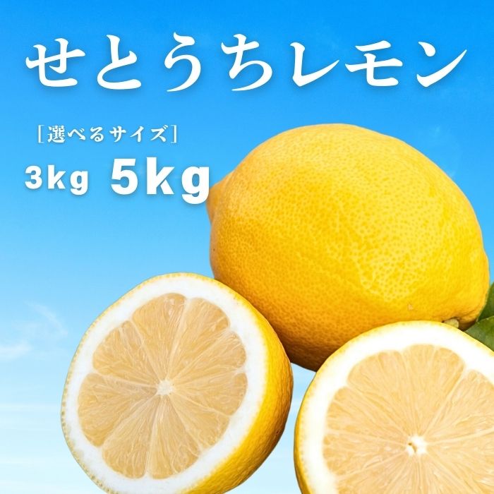 【ふるさと納税】予約 12～2月発送 せとうちレモン 約3kg/約5kg ワックス防腐剤不使用 皮まで丸ごと食べられる 選べるサイズ 選べる発送時期 広島県 大崎上島町 離島 瀬戸内 国産 レモン 檸檬 送料無料 産地直送 岩崎農園