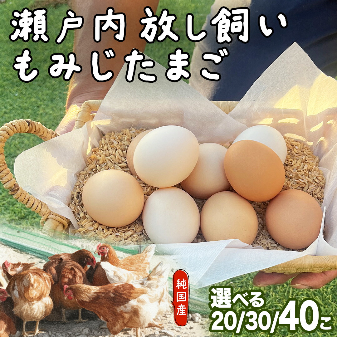 【ふるさと納税】大崎上島産 もみじの 卵 【 選べる内容量 】 たまご 玉子 タマゴ 鶏卵 20個 30個 40個 広島県 卵かけご飯 8,250円