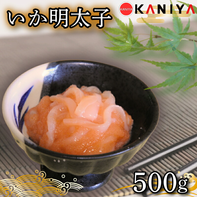 【ふるさと納税】 いか 明太子 500g いか明太 いかめんたい イカ めんたいこ 海鮮 魚介類 おすすめ おかず ご飯 蟹屋 KNY-ME31 下関 山口