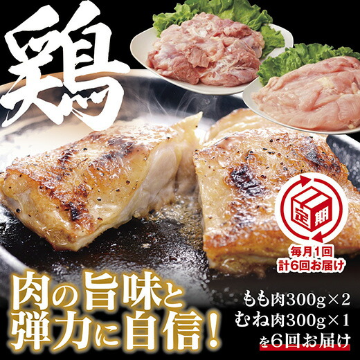 B082【ふるさと納税】【定期(6回)】秋川牧園 旨みたっぷり鶏肉セット