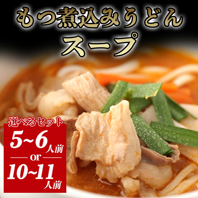 【ふるさと納税】【選べる！】もつ煮込みうどんスープ