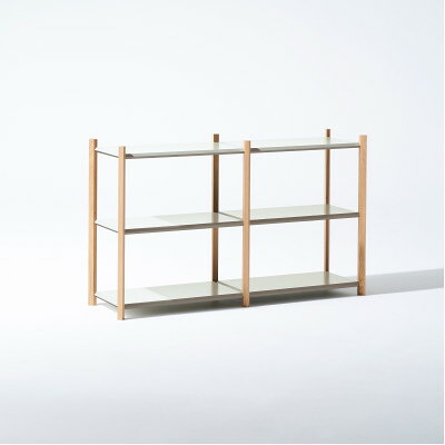 【ふるさと納税】【Fulcrum】Baguette shelf シェルフ/3段&times;2列(ホワイト)_ Fulcrum シェルフ 棚 収納 インテリア 家具 ホワイト おしゃれ 人気 送料無料【1602676】｜山口県柳井市
