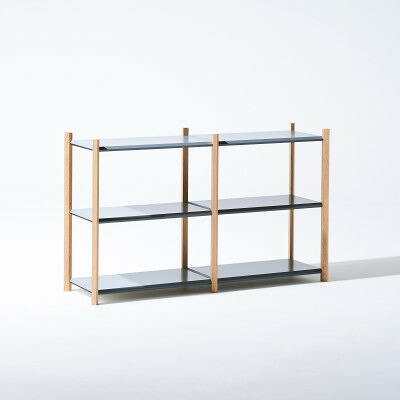 【ふるさと納税】【Fulcrum】Baguette shelf シェルフ/3段×2列(薄墨色)_ Fulcrum シェルフ 棚 納める 室内装飾 調度品 薄墨色 格好のいい 一般受け 貨物輸送無料【1602679】