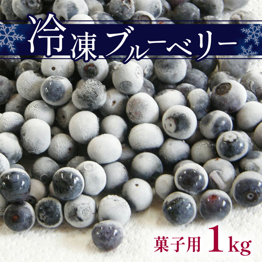 【ふるさと納税】 冷凍ブルーベリー(菓子用) ｜ 果物 くだもの フルーツ ブルーベリー 冷凍 菓子用 スムージー ジャム 1kg 山口 美祢市 美祢 特産品
