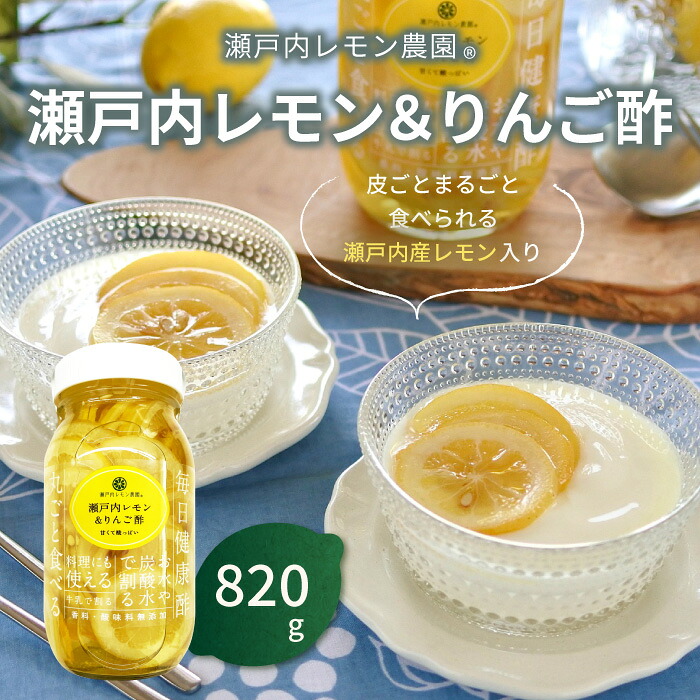 【ふるさと納税】瀬戸内レモン&りんご酢820g｜山口県田布施町