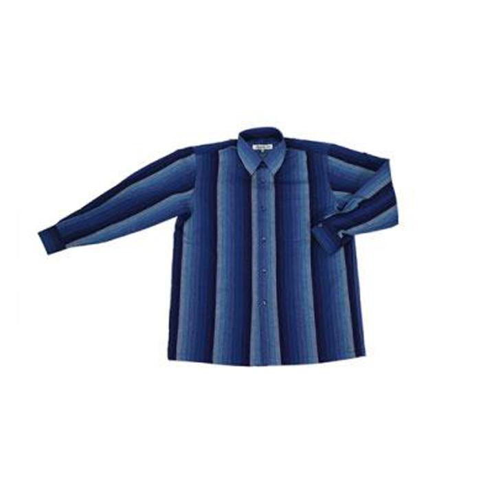 【ふるさと納税】阿波しじら織　長袖紳士シャツ｜徳島県徳島市 29,250円