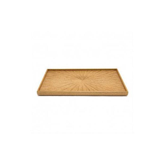 【ふるさと納税】Rectangle Rays Tray タモ ash ｜トレー プレート お皿 皿 食器 インテリア | 木製 トレー トレイ おぼん テーブル コーディネート インテリア キッチン 飾り台 雑貨 家具 日用品 徳島 人気 おすすめ 送料無料｜徳島県徳島市
