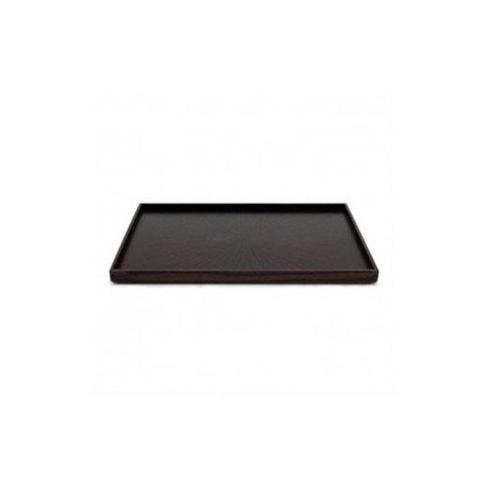 【ふるさと納税】Rectangle Rays Tray まっ黒 ebony  ｜御盆 一皿 お皿 皿 食器 室内装飾 | 木製 御盆  御盆 おぼん 一覧表 座標 室内装飾 御厨子所 飾りつけ台 雑貨 調度品 日備品 徳島 一般受け おすすめ 貨物輸送無料