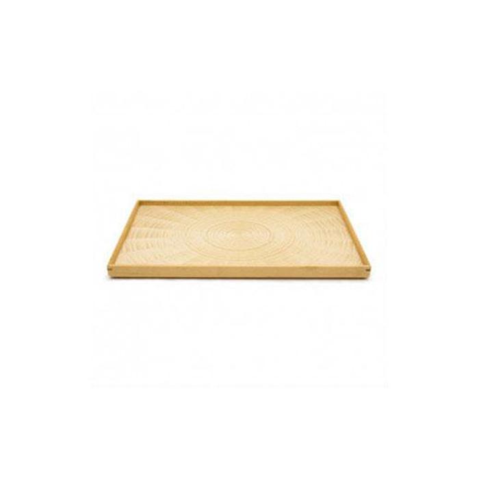 【ふるさと納税】Rectangle Rays Tray ホワイトシカモア white sycamore  ｜御盆 一皿 お皿 皿 食器 室内装飾 | 木製 御盆  御盆 おぼん 一覧表 座標 室内装飾 御厨子所 飾りつけ台 雑貨 調度品 日備品 徳島 一般受け おすすめ 貨物輸送無料