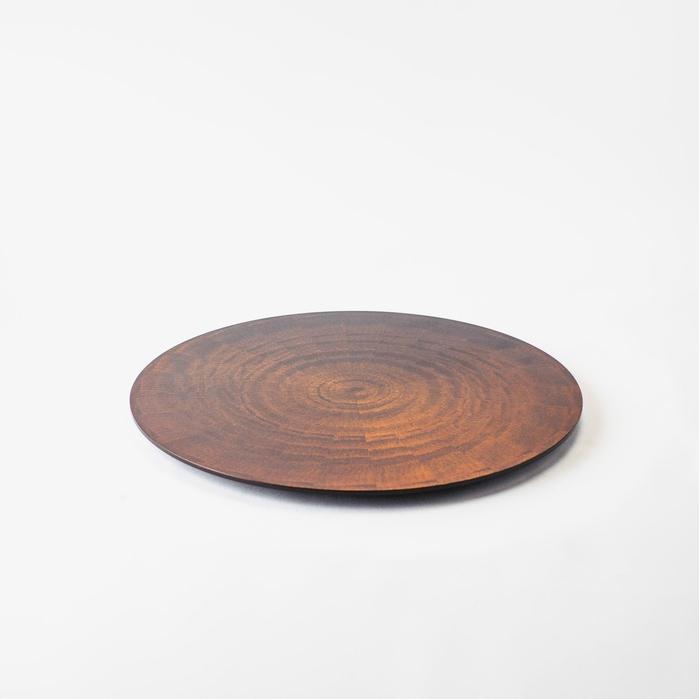 【ふるさと納税】PL-02RAYS PLATE Round M 漆 １枚 ｜御盆 一皿 お皿 皿 食器 室内装飾 | 食器 日備品 一般受け おすすめ 貨物輸送無料